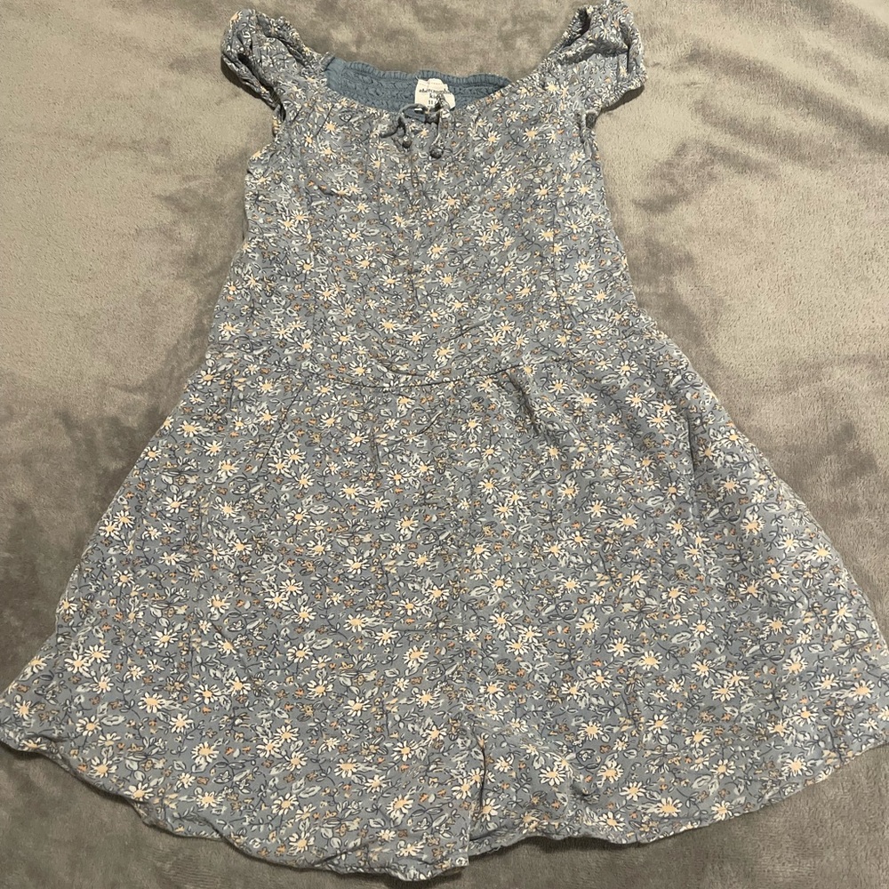 Chic Blue Floral Dress